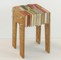 Upcycled Book Stool